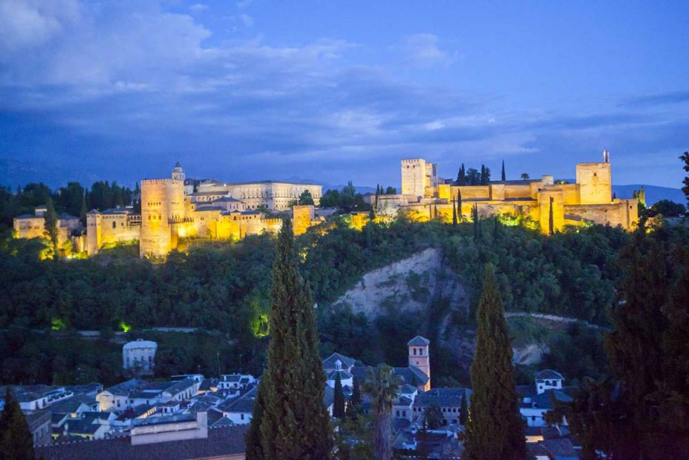 Alhambra de Granada vista desde el Mirador de San Nicolás